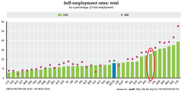 Self Employment OECD 2010
