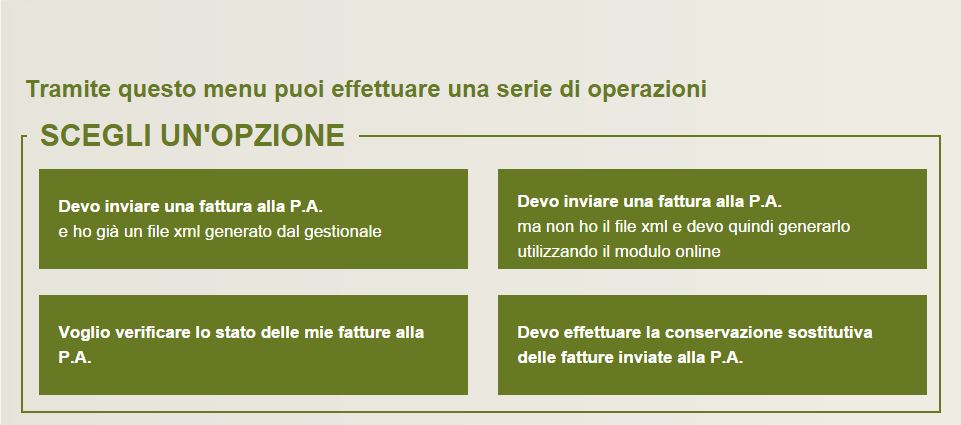 Cruscotto di controllo Fatturazione Elettronica