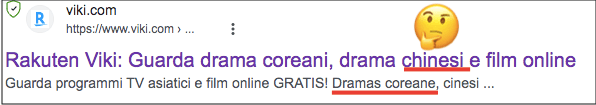 Rakuten Viki, piattaforma che offre serie TV asiatiche tradotte, presenta un annuncio congrossolani errori di traduzione